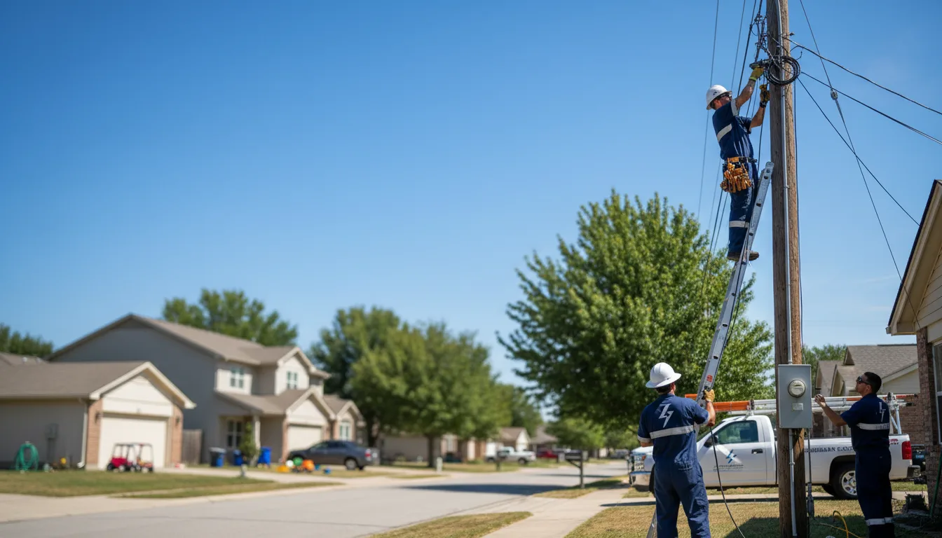Residential electrician providing installation services in La Fayette, NY